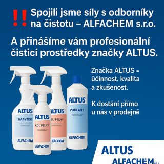 🧽 Spojili jsme síly s odborníky na čistotu – ALFACHEM s.r.o. A přinášíme vám profesionální čisticí prostředky značky...